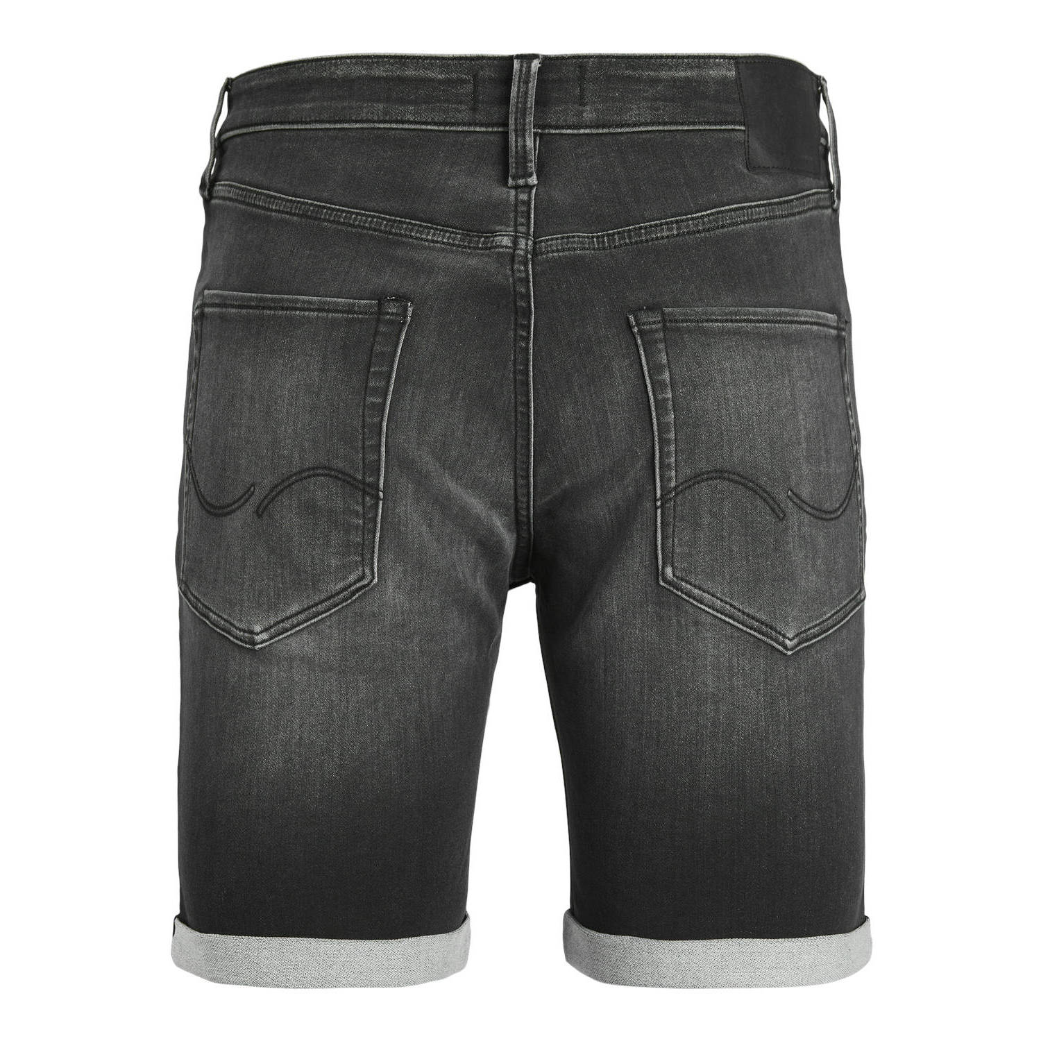 JACK & JONES JEANS INTELLIGENCE regular fit denim short JJIRICK JJICON zwart
