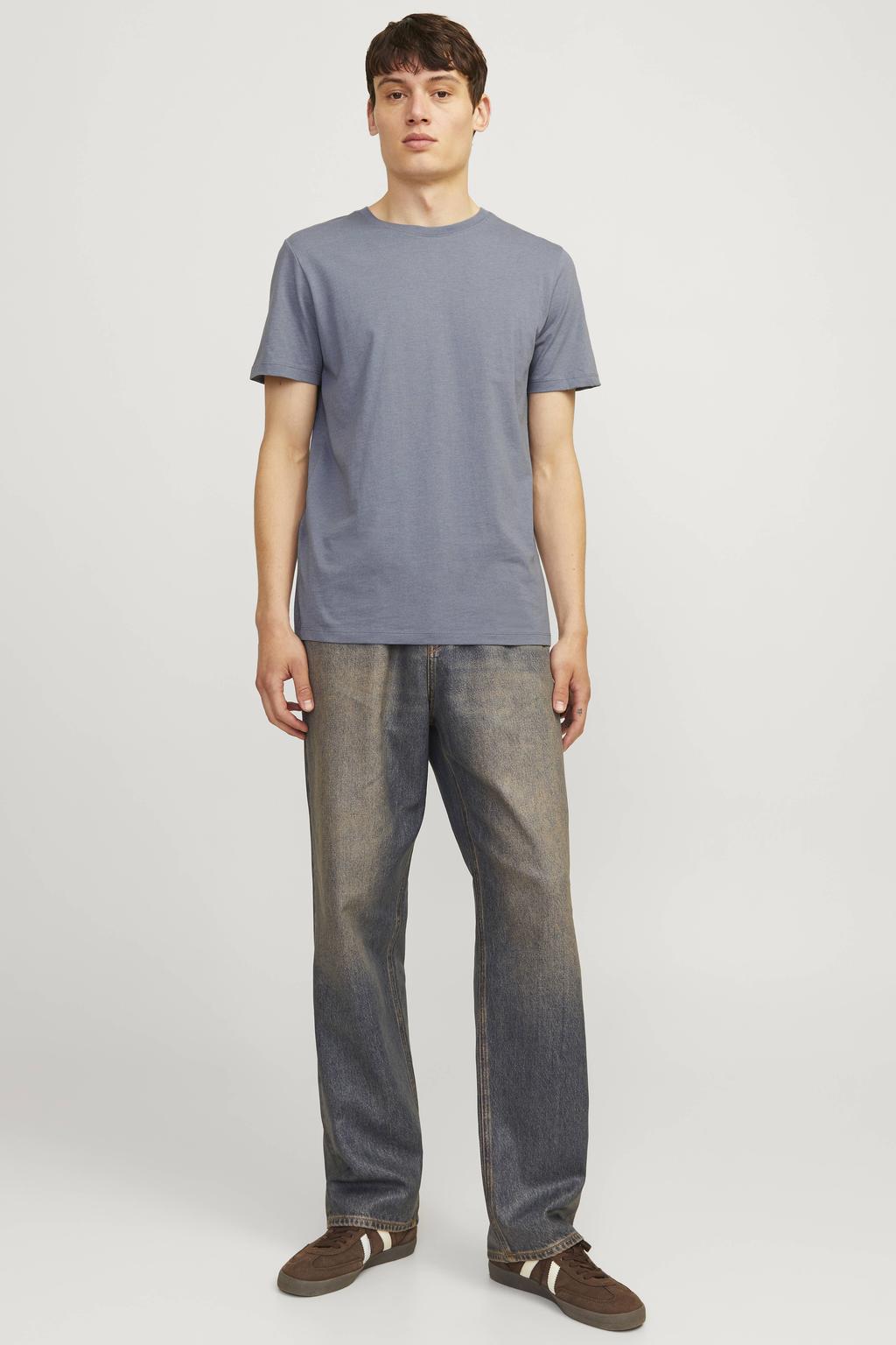 JACK & JONES ESSENTIALS regular T-shirt blauw