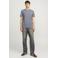 JACK & JONES ESSENTIALS regular T-shirt blauw