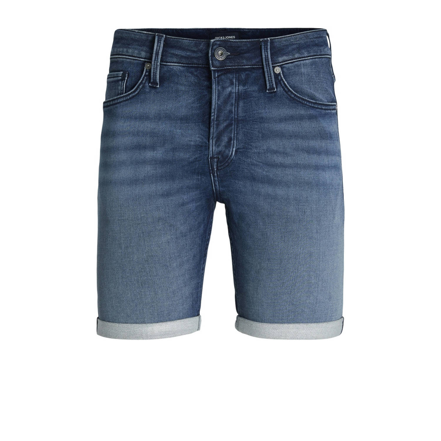 JACK & JONES JEANS INTELLIGENCE regular fit denim short JJIRICK JJICON blue denim