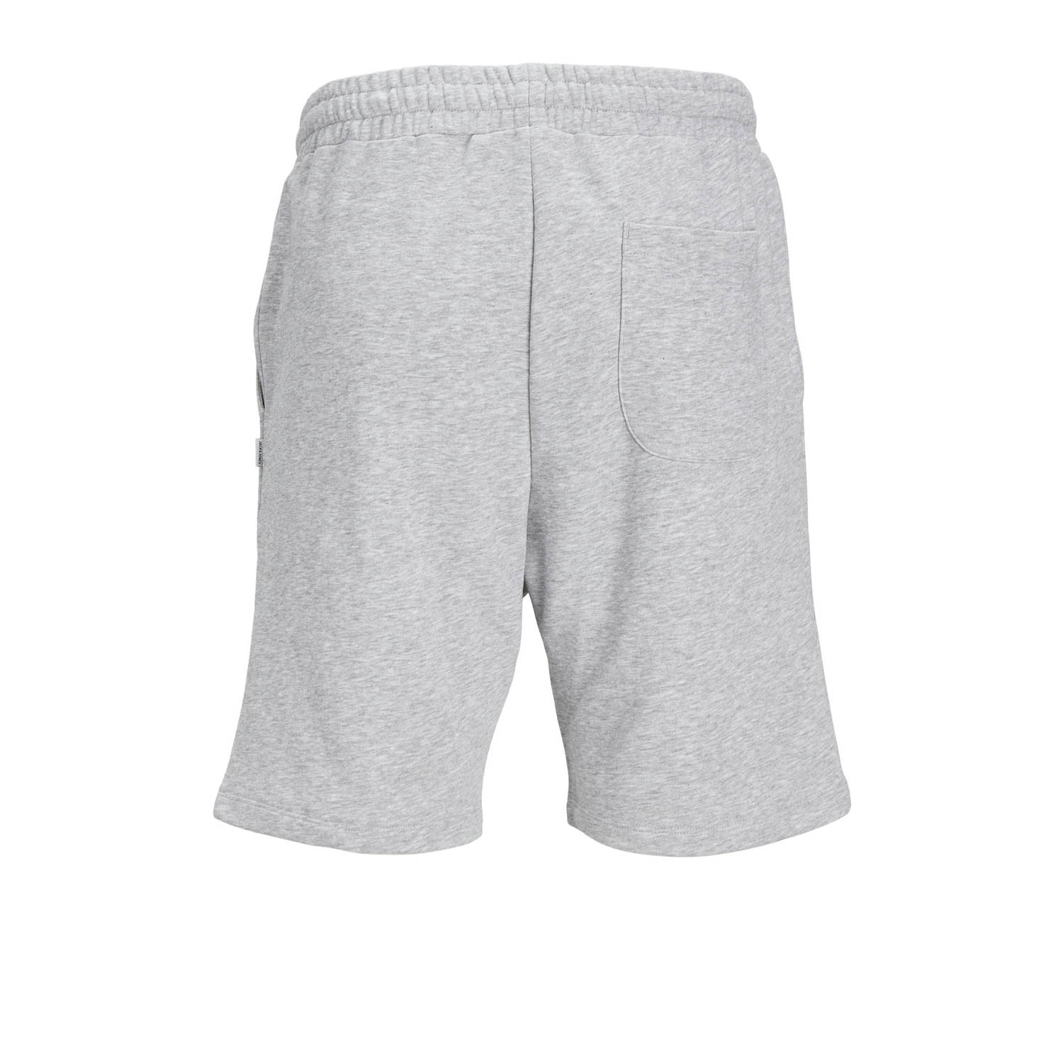 JACK & JONES PANTS STUDIO gemêleerde regular fit short JPSTGORDON grijs