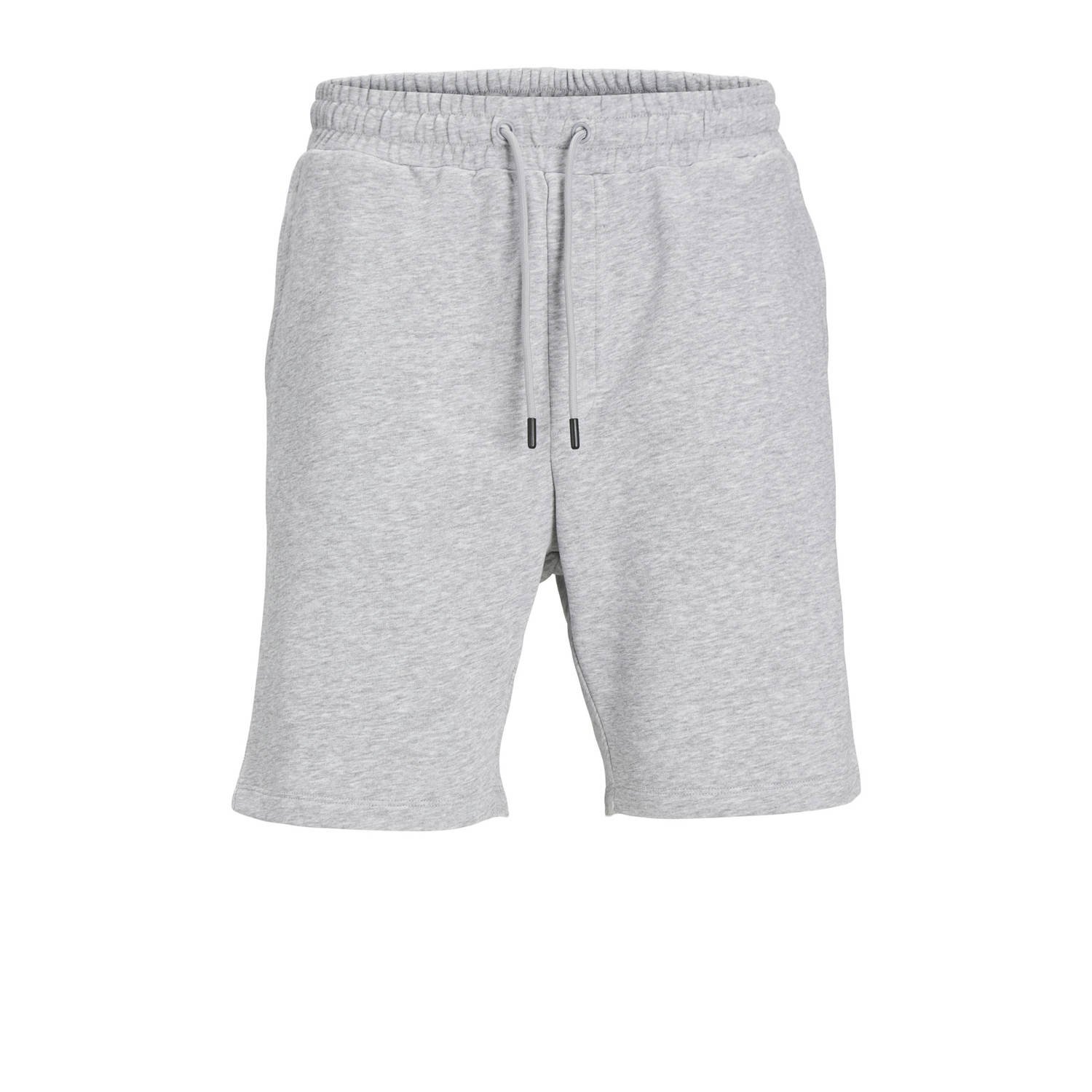 JACK & JONES PANTS STUDIO gemêleerde regular fit short JPSTGORDON grijs