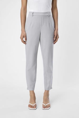 slim fit pantalon OBJLISA grijs