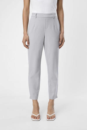 slim fit pantalon OBJLISA grijs