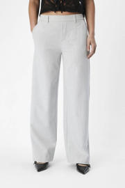 thumbnail: OBJECT wide leg pantalon OBJLISA lichtgrijs