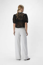 thumbnail: OBJECT wide leg pantalon OBJLISA lichtgrijs