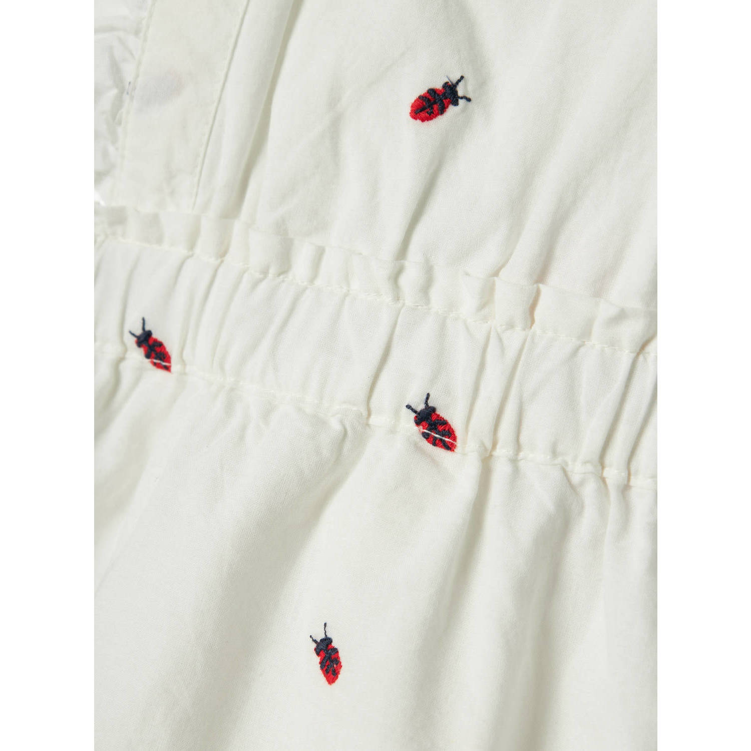 NAME IT BABY boxpak NBFFERILLA met all over print en ruches ecru rood