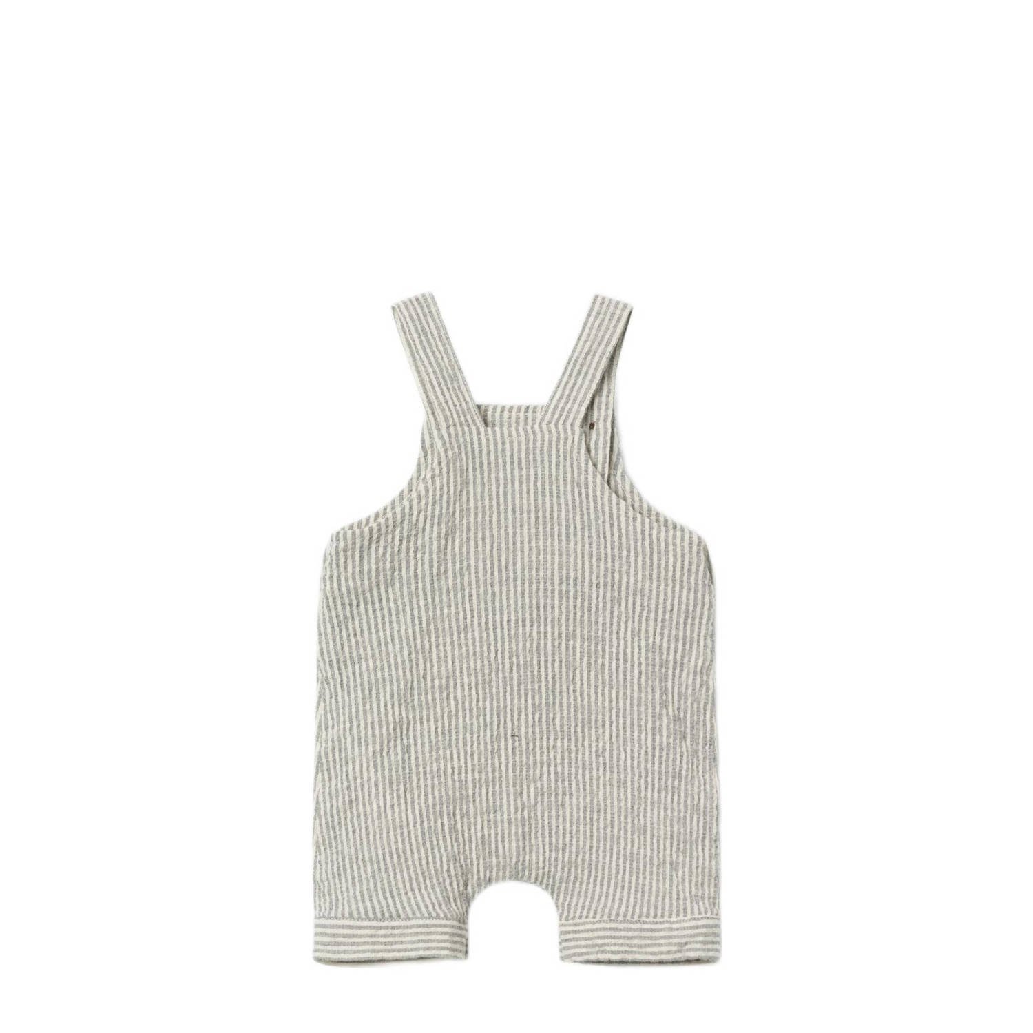 NAME IT BABY gestreepte tuinbroek NBMFEDENIS donkerblauw offwhite