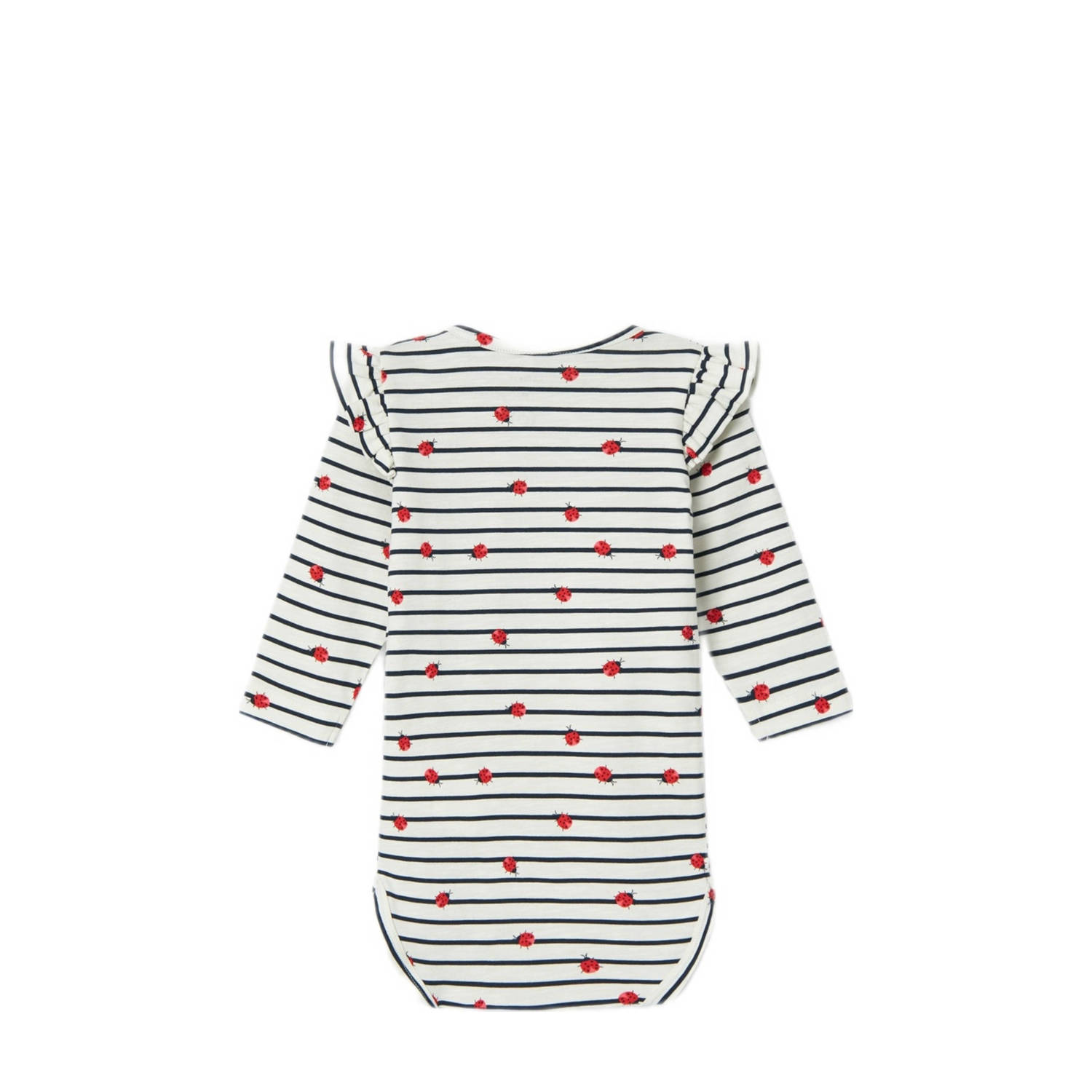 NAME IT BABY romper NBFFELIAS wit blauw rood