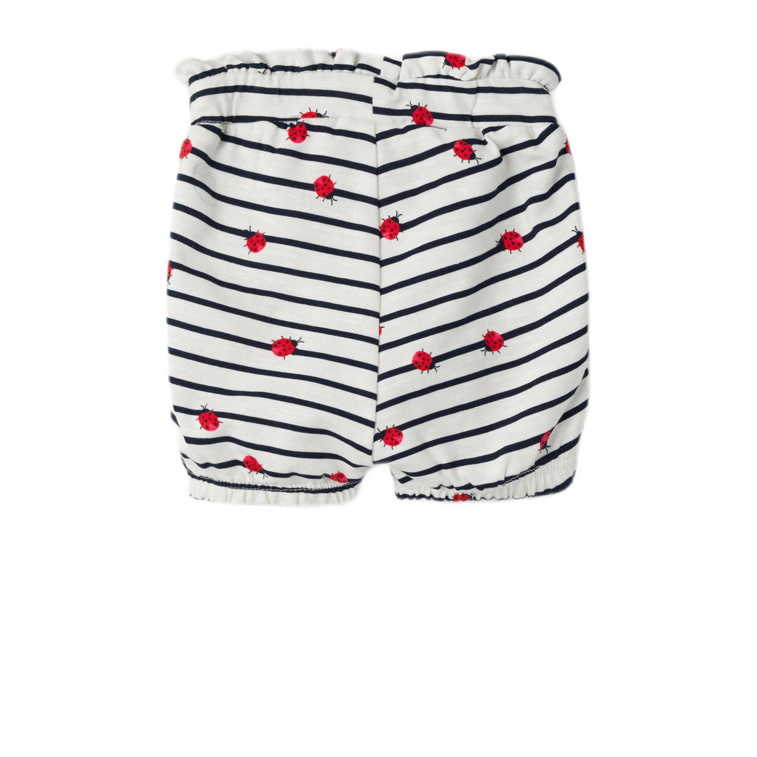 NAME IT BABY regular fit casual short NBFFELIAS met all over print wit blauw rood