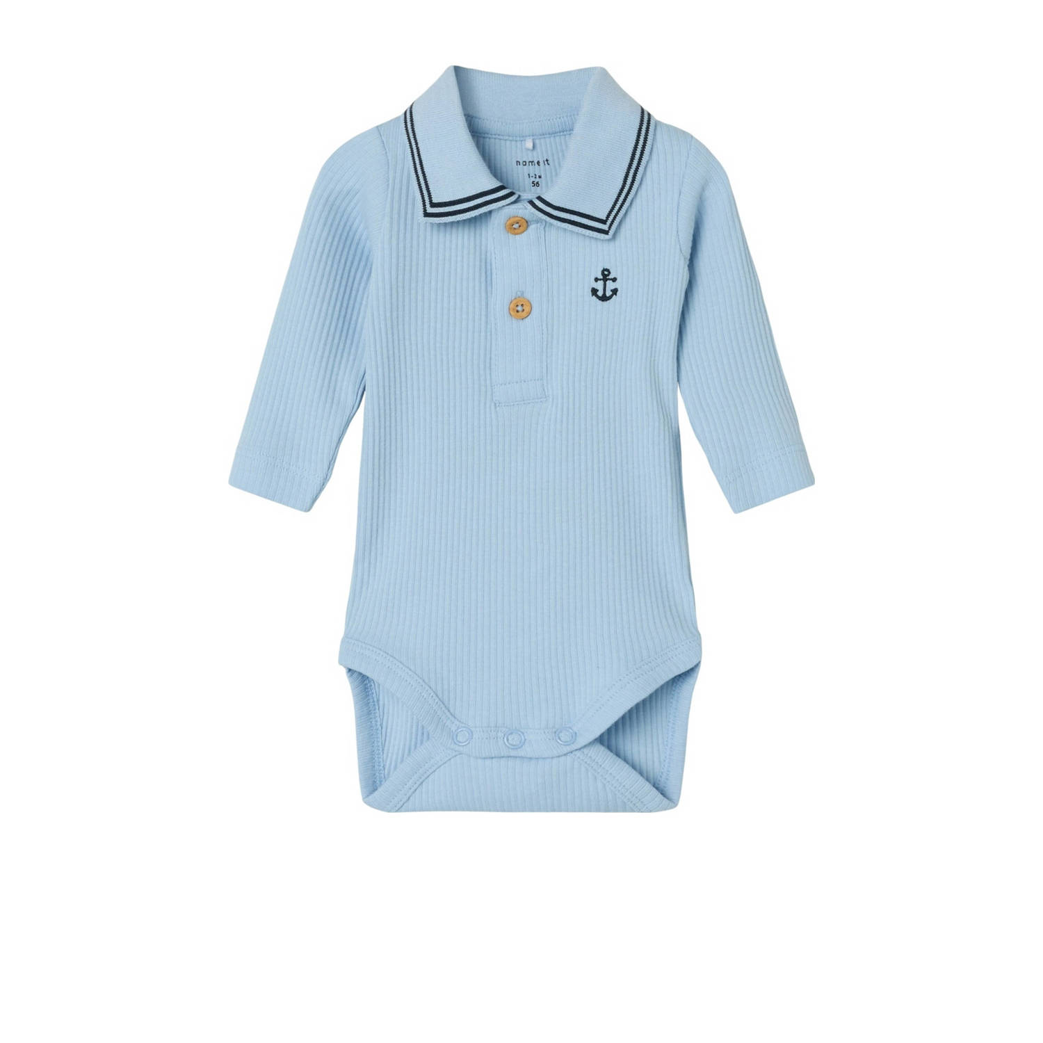 NAME IT BABY romper NBMFRIMAN blauw