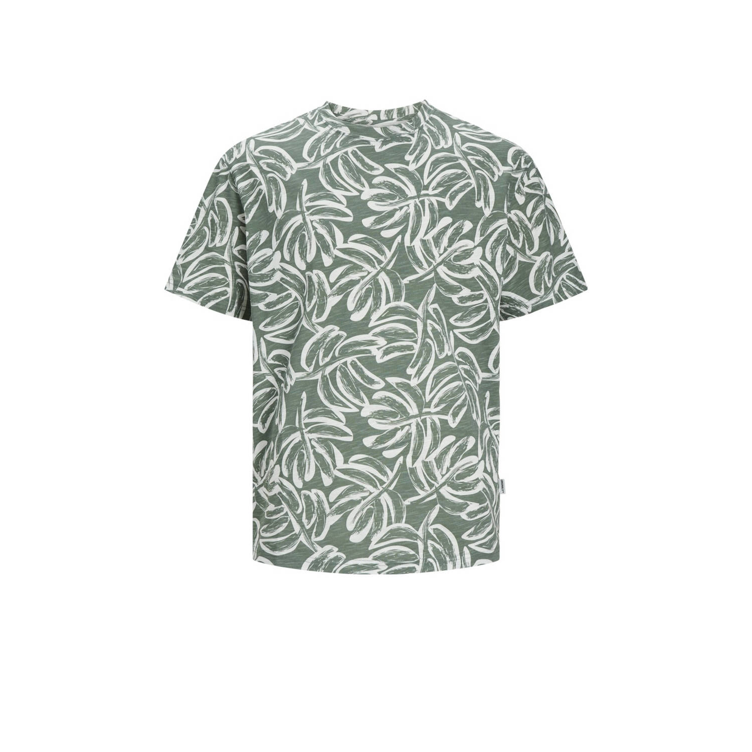 JACK & JONES ORIGINALS T-shirt met all over print lichtgroen