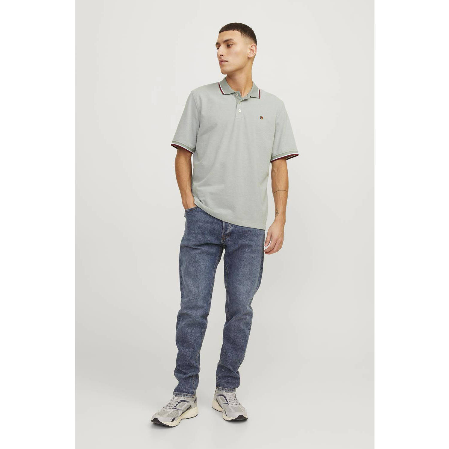 JACK & JONES PREMIUM polo JPRBLUWIN mintgroen