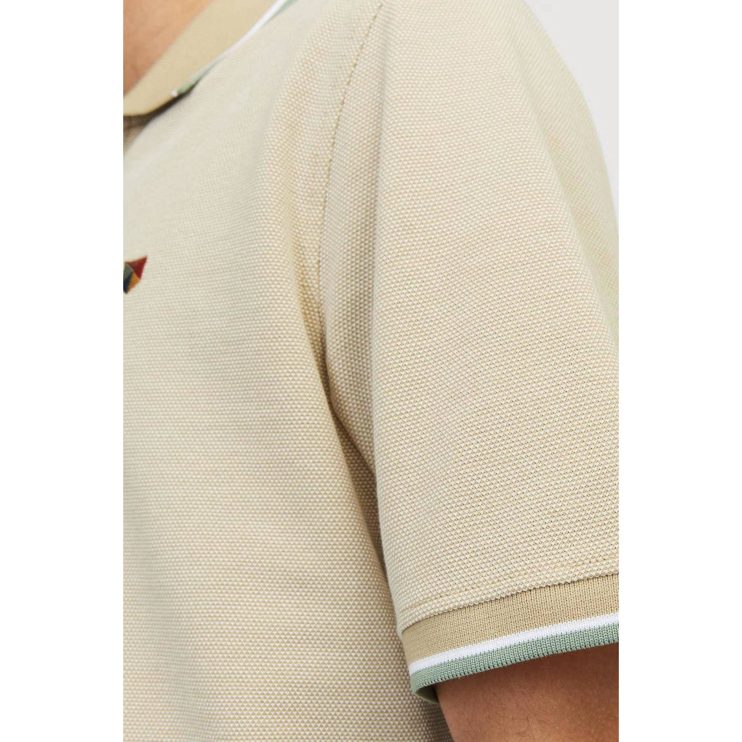 JACK & JONES PREMIUM polo JPRBLUWIN beige