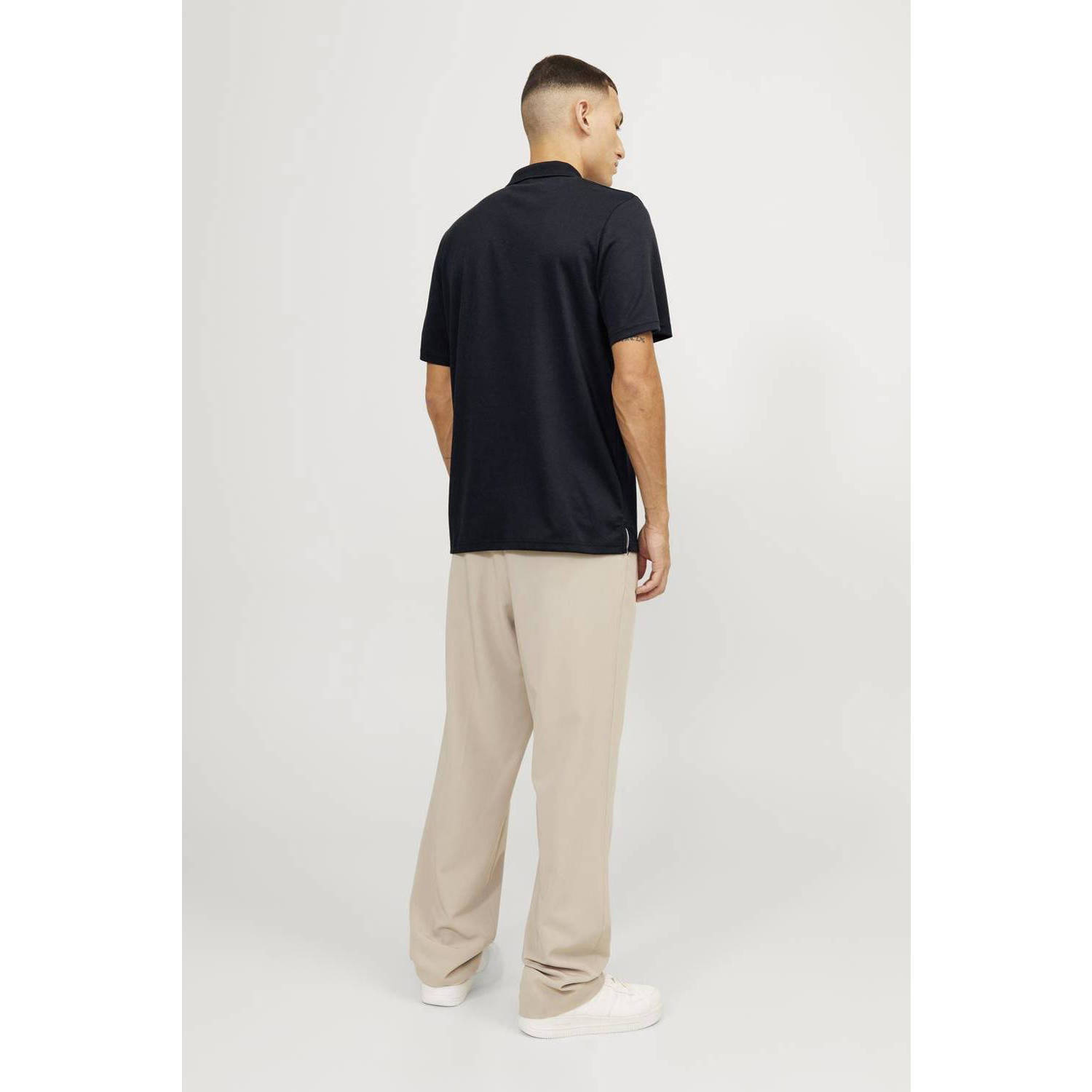 JACK & JONES PREMIUM regular fit polo JPRCCRODNEY met logo donkerblauw