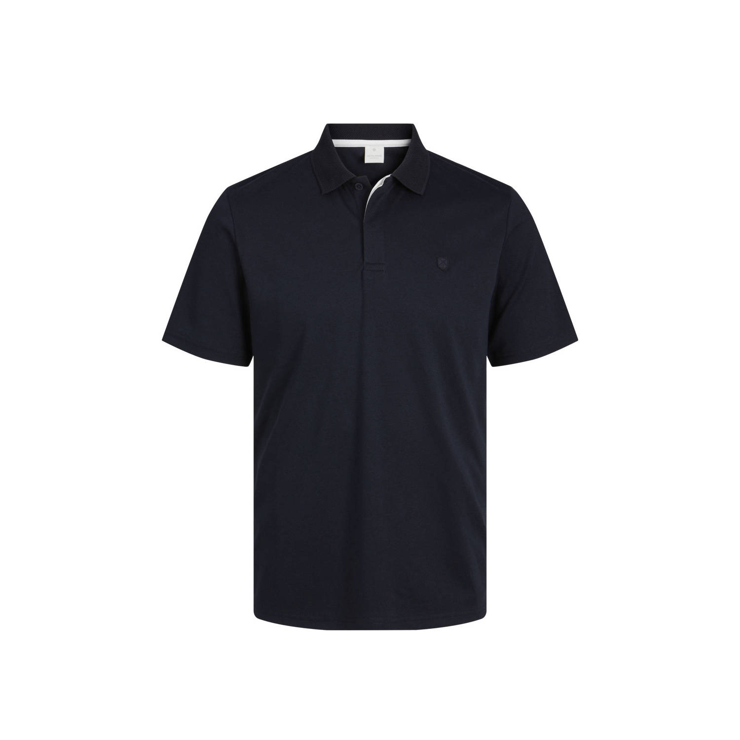 JACK & JONES PREMIUM regular fit polo JPRCCRODNEY met logo donkerblauw