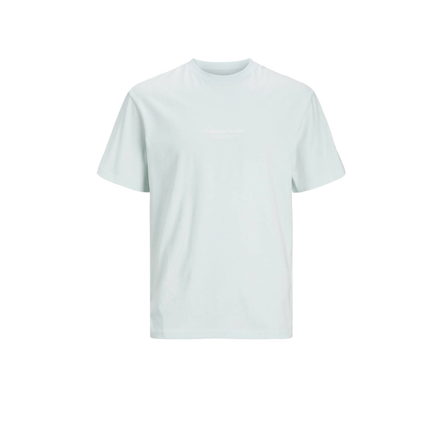 JACK & JONES ORIGINALS regular T-shirt JORVESTERBRO met printopdruk lichtblauw