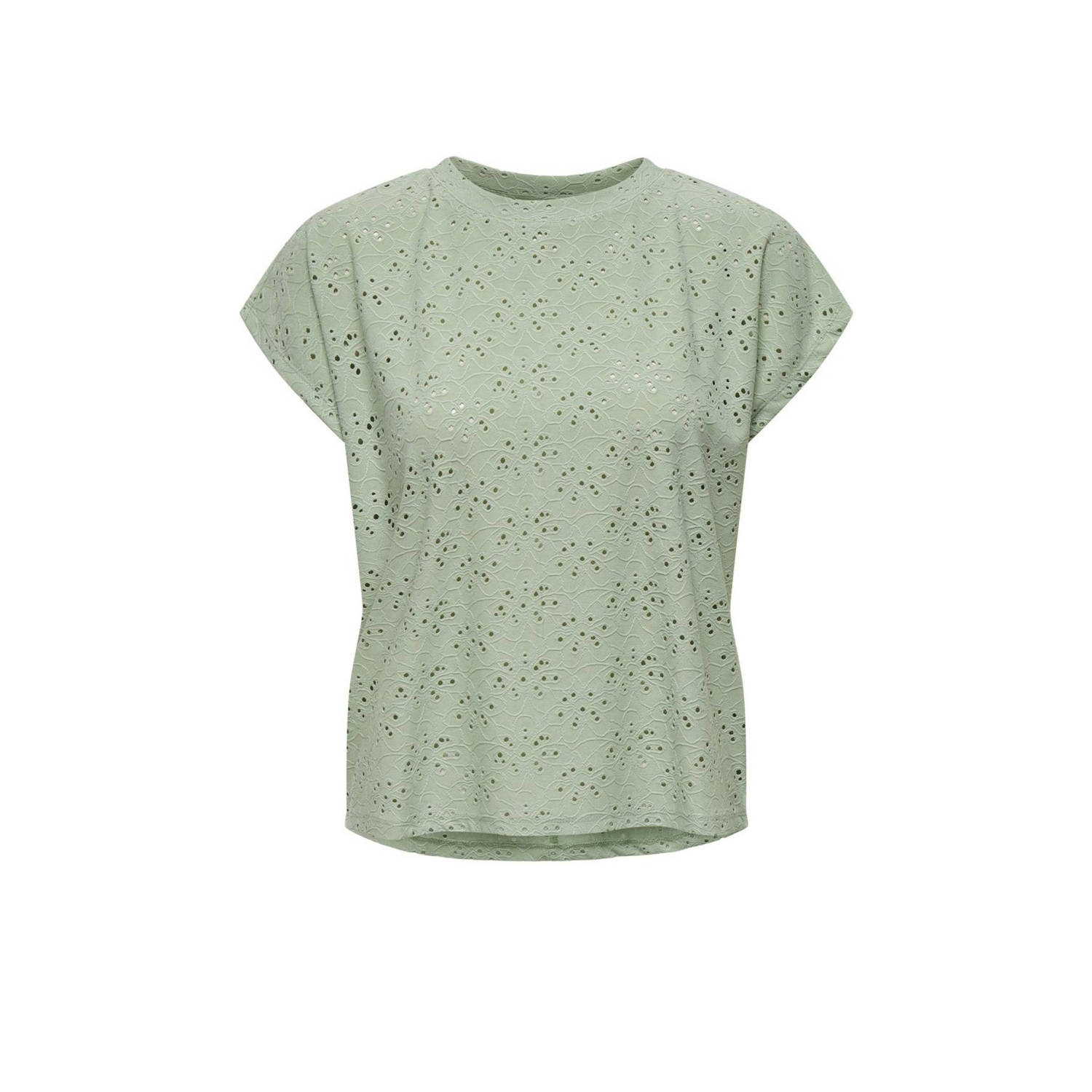 ONLY T-shirt ONLSMILLA groen