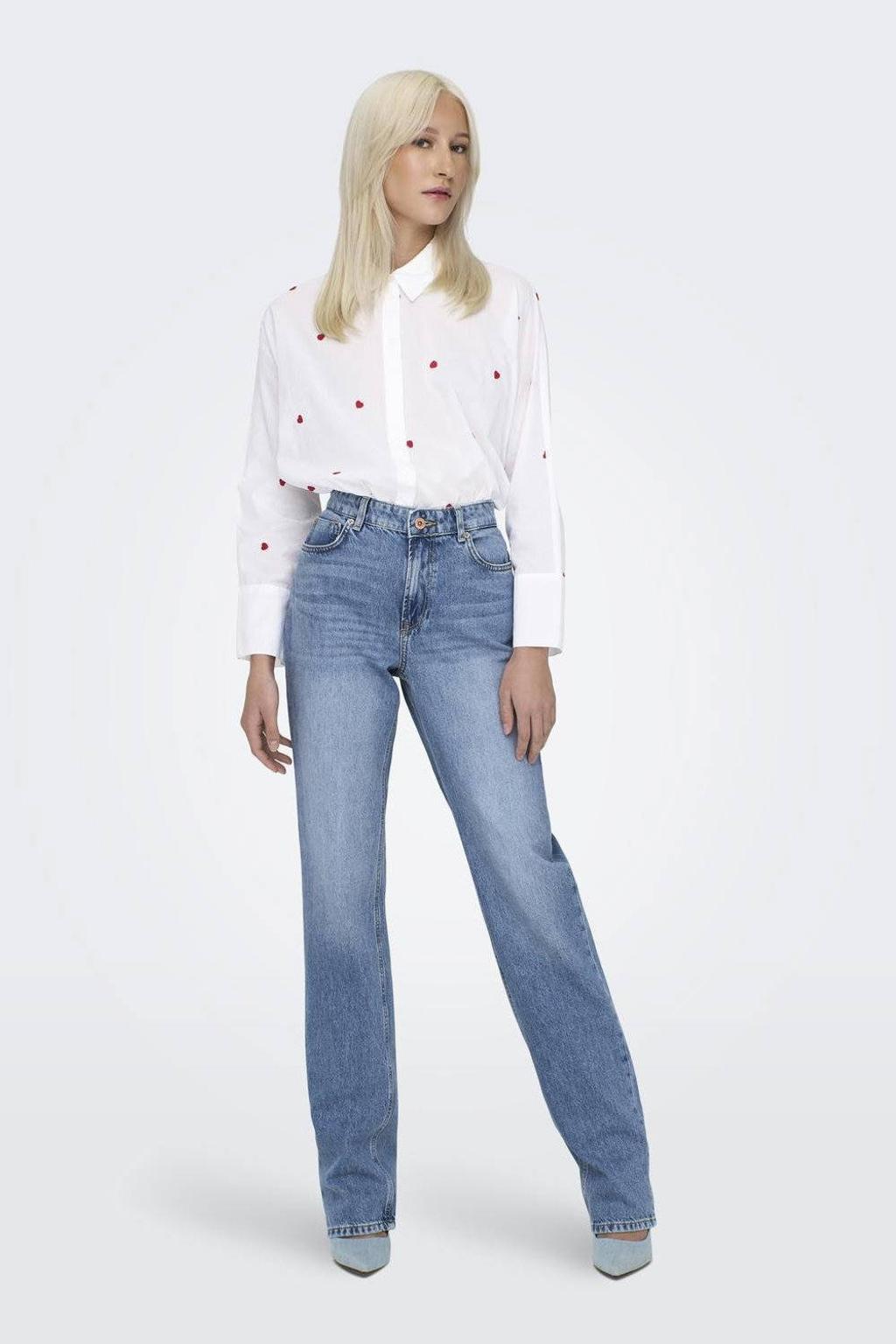 ONLY blouse wit/rood