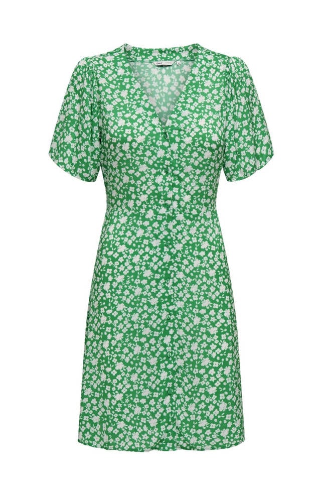 Dames Groene Bloemetjes Jurk Dames Jurken Gebloemde