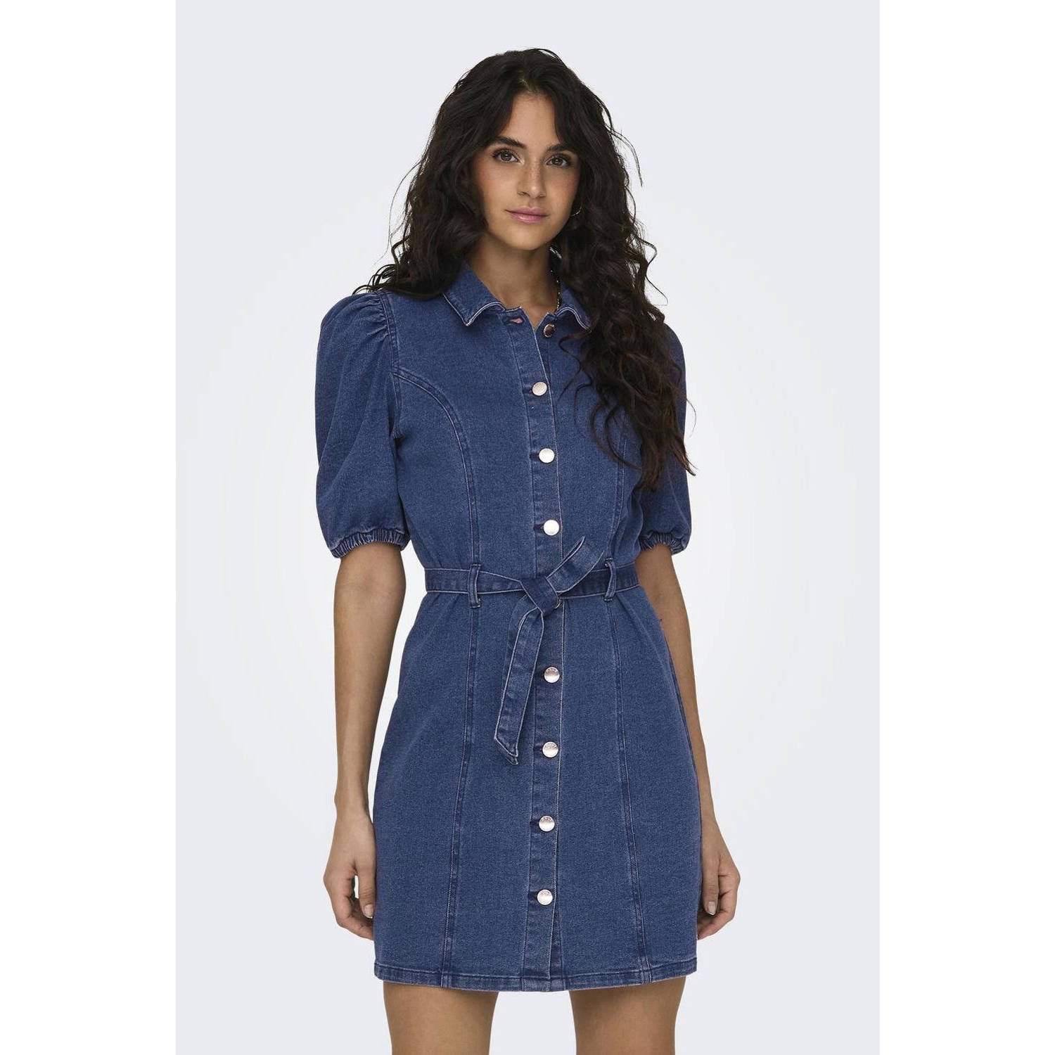 Only Jeans jurk ONLVIBBE SS BELT DNM DRESS NOOS