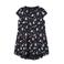 NAME IT MINI A-lijn jurk NMFVIGGA met all over print donkerblauw/roze/mintgroen