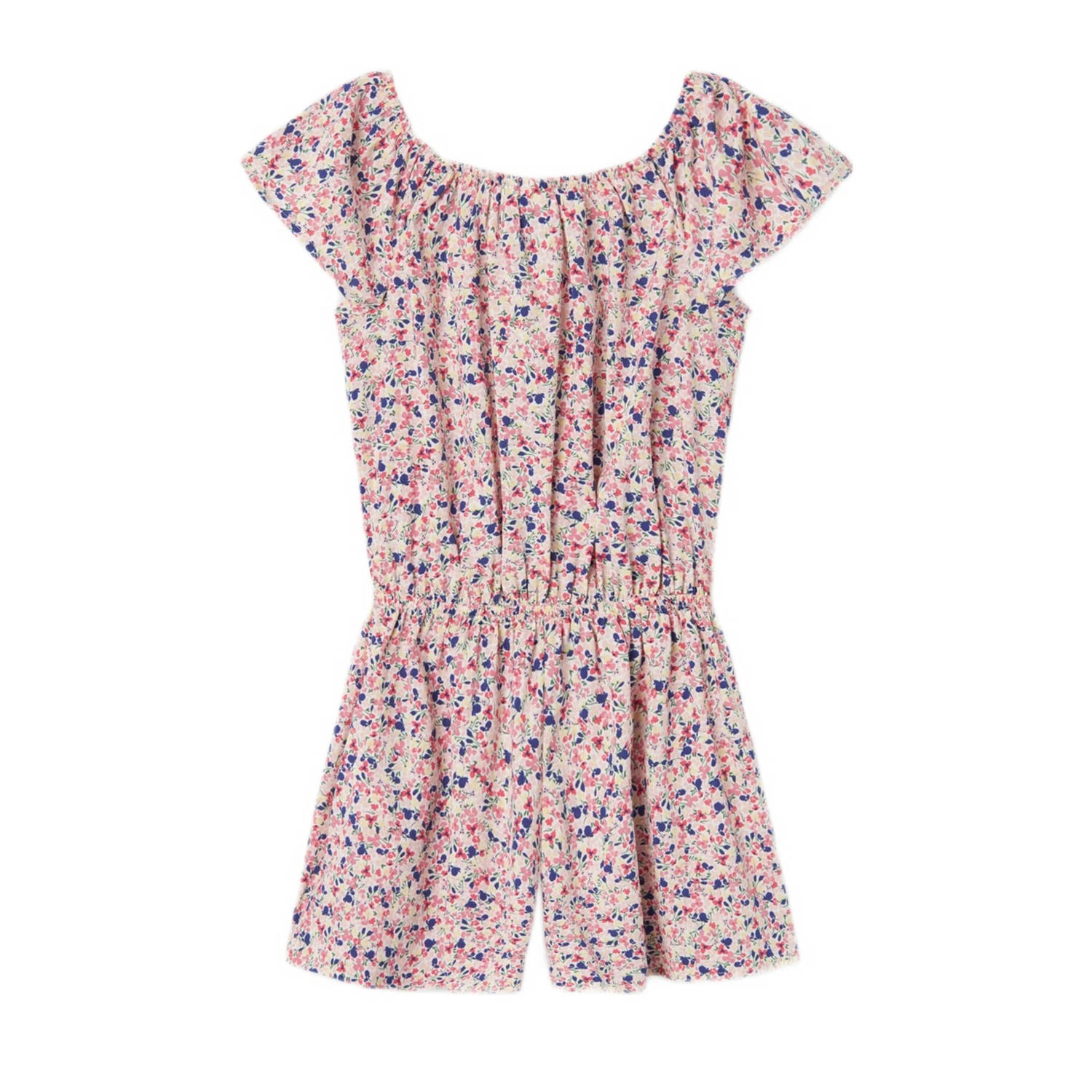 NAME IT KIDS playsuit NKFVINAYA met all over print lichtroze roze blauw