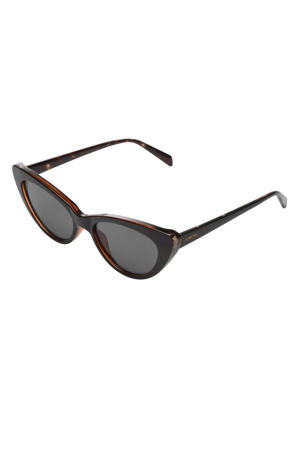 zonnebril Rosie met tortoise print zwart