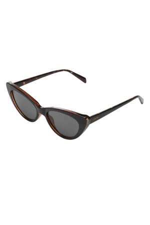 zonnebril Rosie met tortoise print zwart