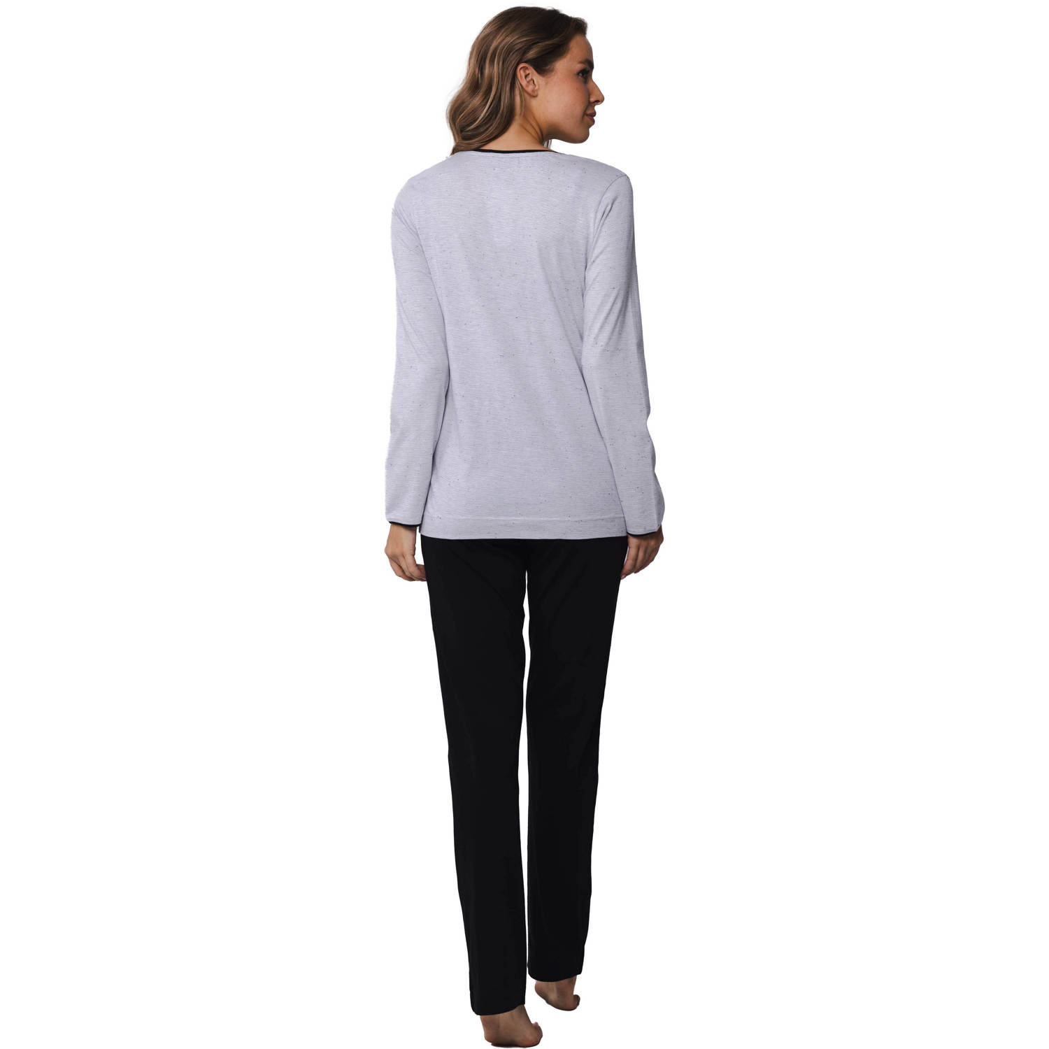 Rebelle pyjama grijs zwart
