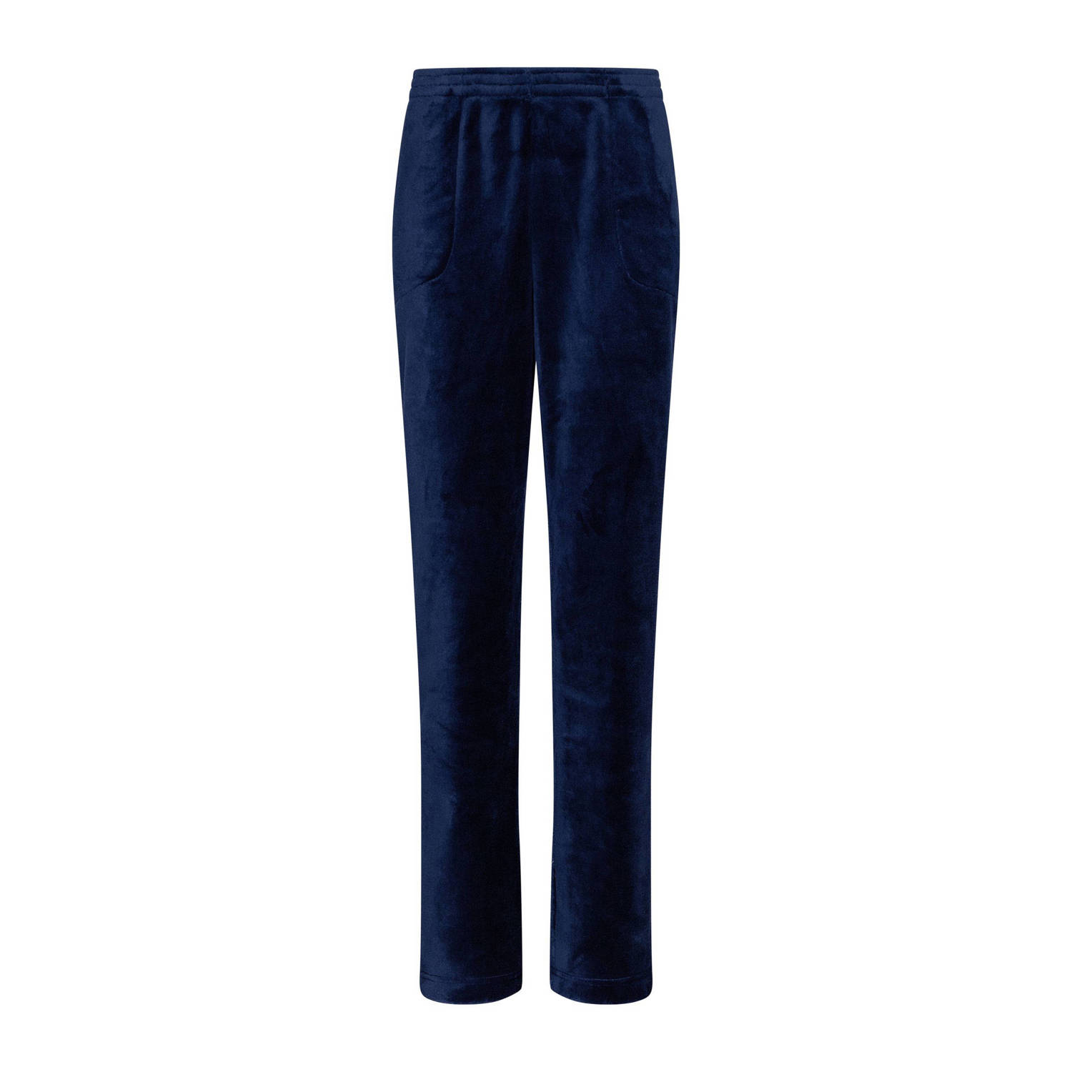 Pastunette fleece huispak donkerblauw lichtgroen