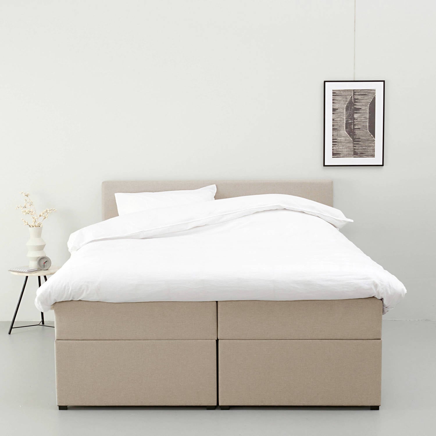 NOUS Living complete boxspring Bergen met opbergruimte (140x200 cm)