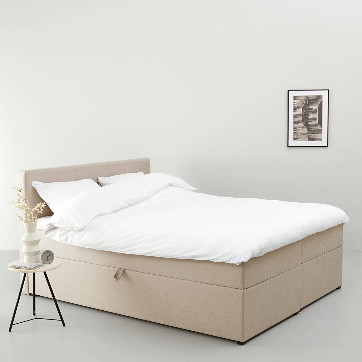 NOUS Living complete boxspring Bergen met opbergruimte (140x200 cm)