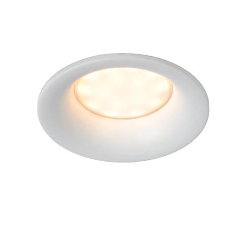 Lucide ZIVA - Inbouwspot Badkamer - Ø 8,5 cm - 1xGU10 - IP44 - Wit - Wit