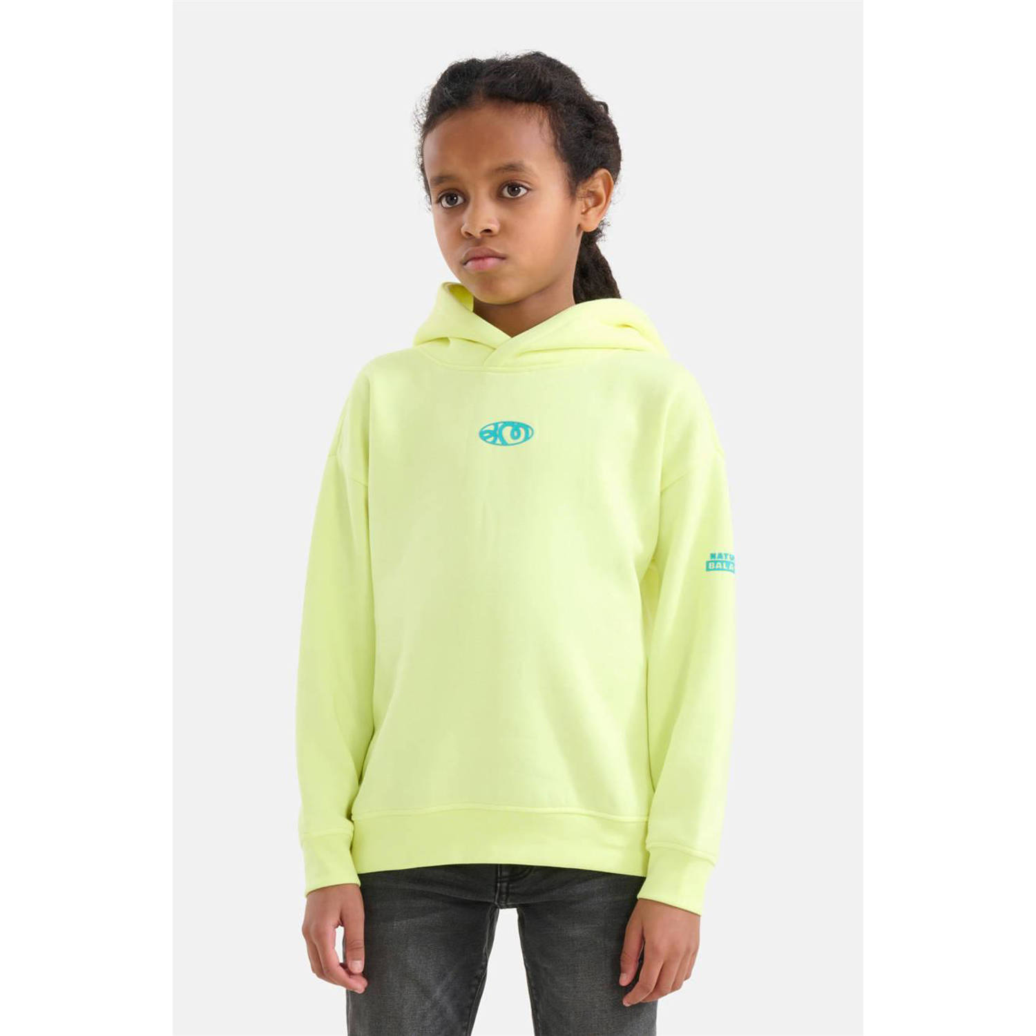 Shoeby hoodie met printopdruk lime