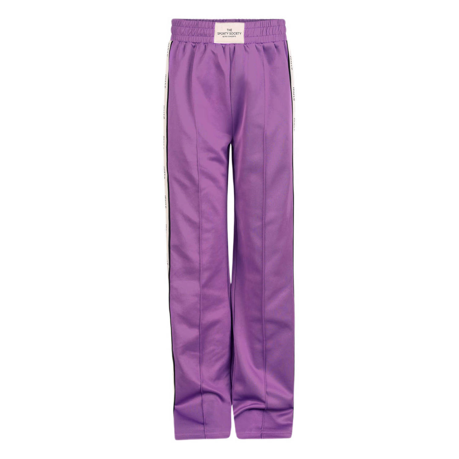 Shoeby high waist tapered fit broek paars Meisjes Polyester Effen 122 128