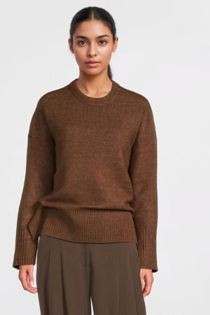 boxy trui donkerbruin