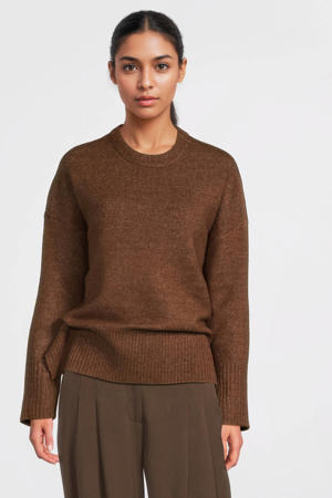 boxy trui donkerbruin
