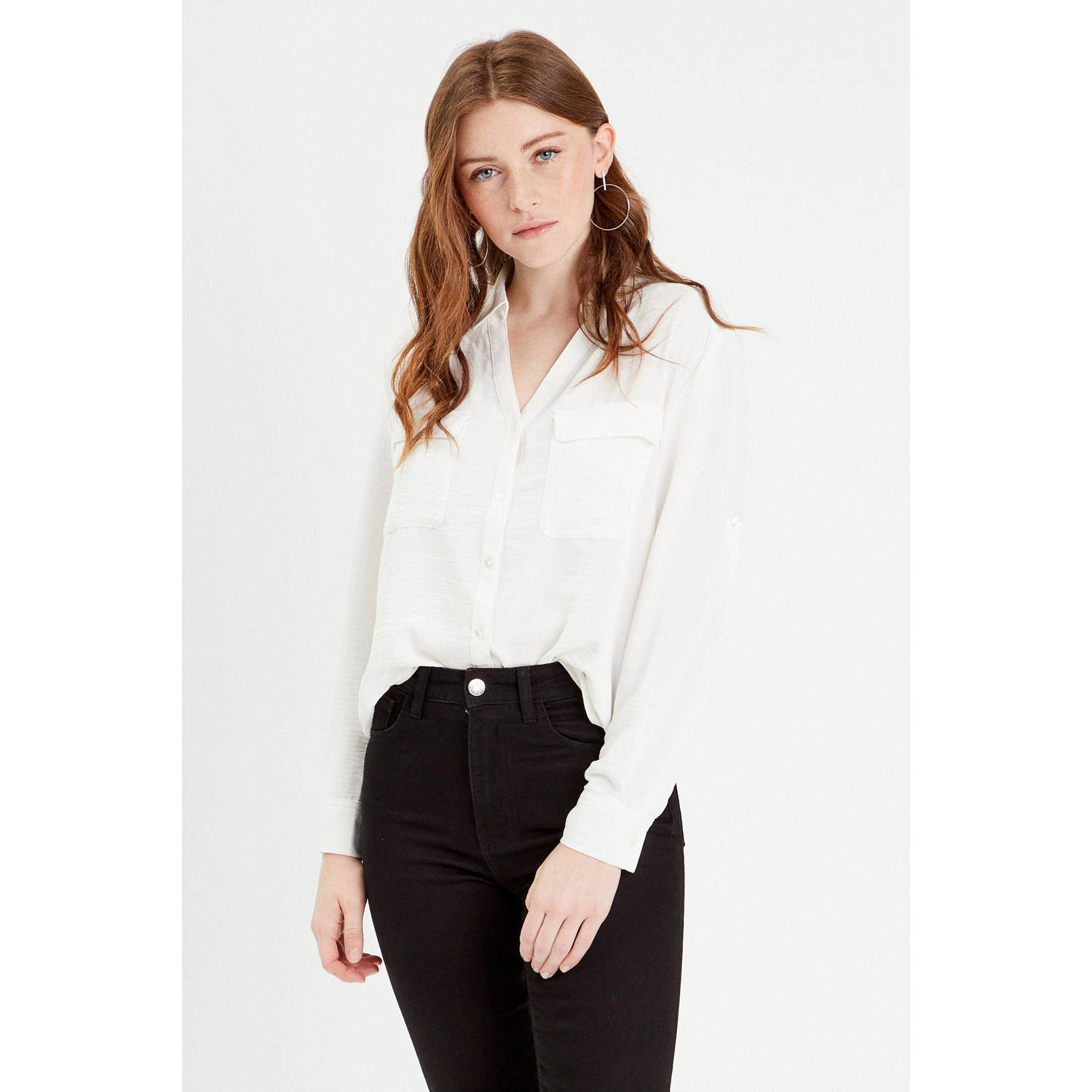 Cache blouse ecru