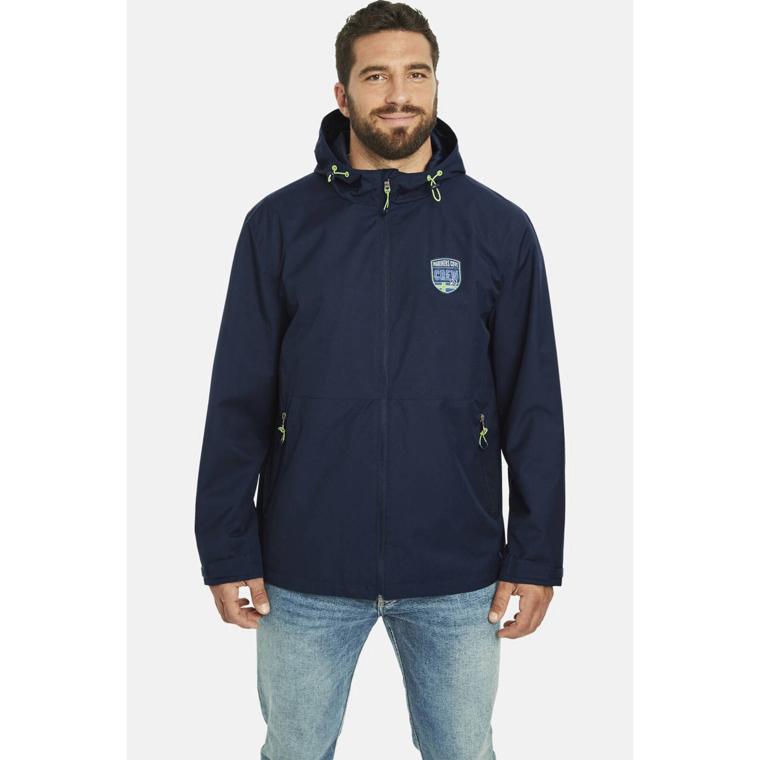 Jan Vanderstorm jas Plus Size EELANTE donkerblauw