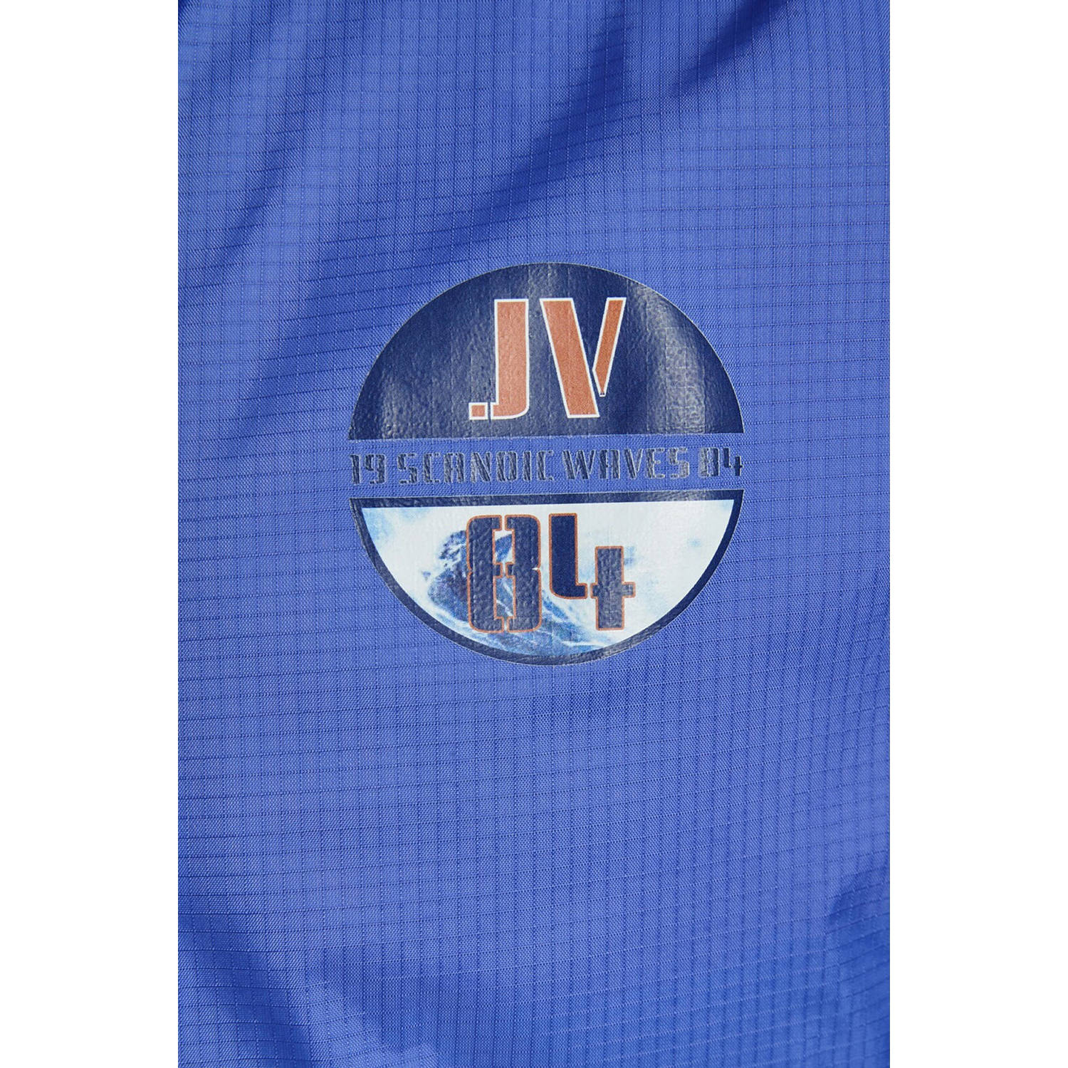 Jan Vanderstorm jas DIRCH Plus Size met logo blauw