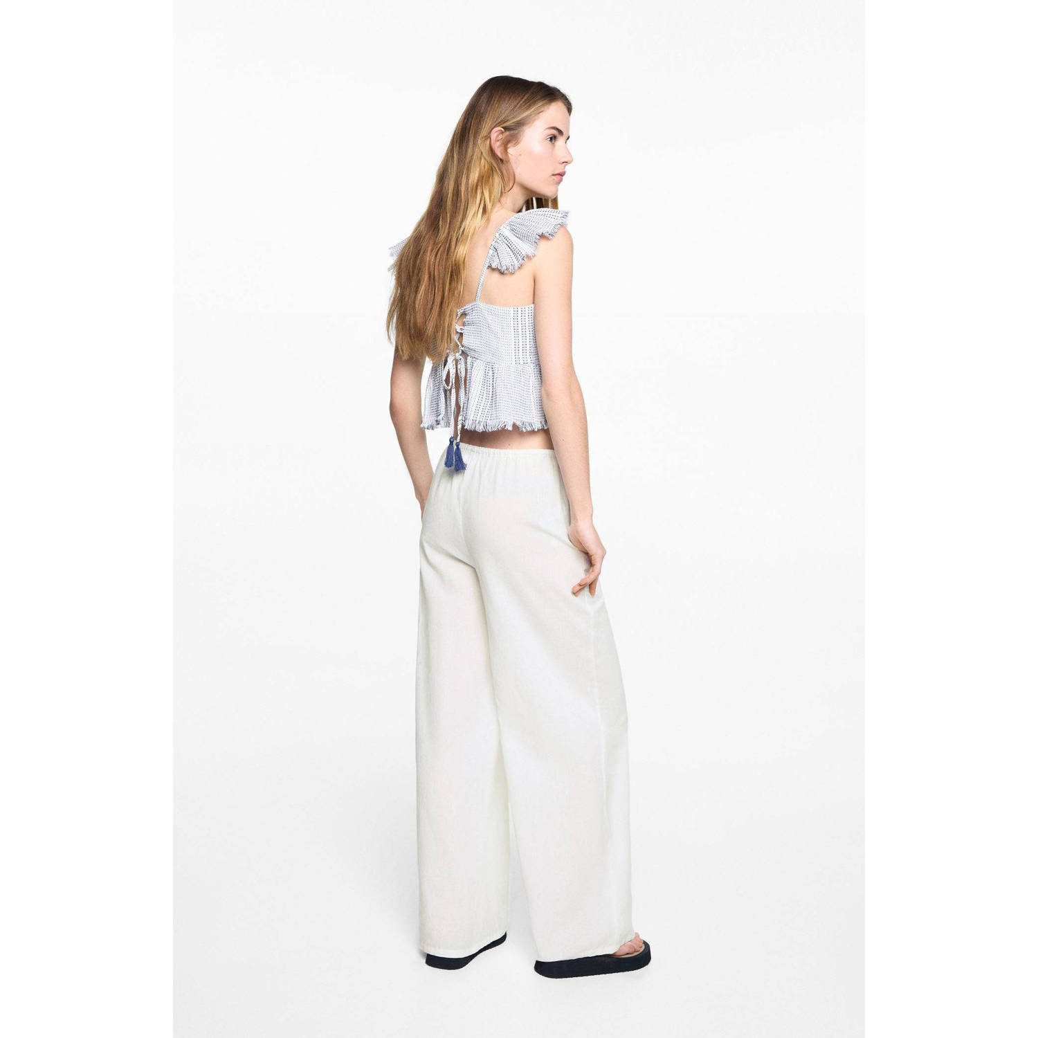 Mango Kids broek wit