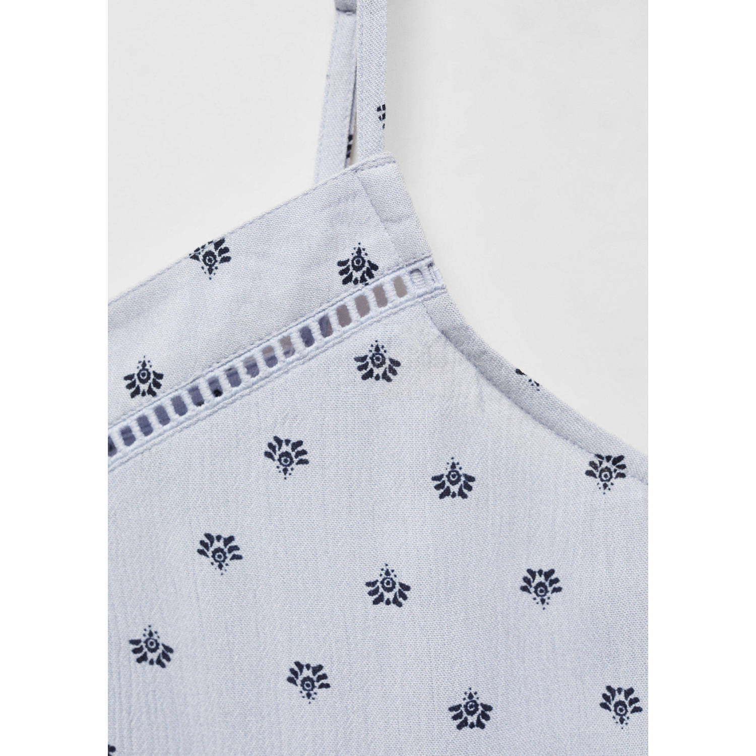 Mango Kids shortama met all over print blauw