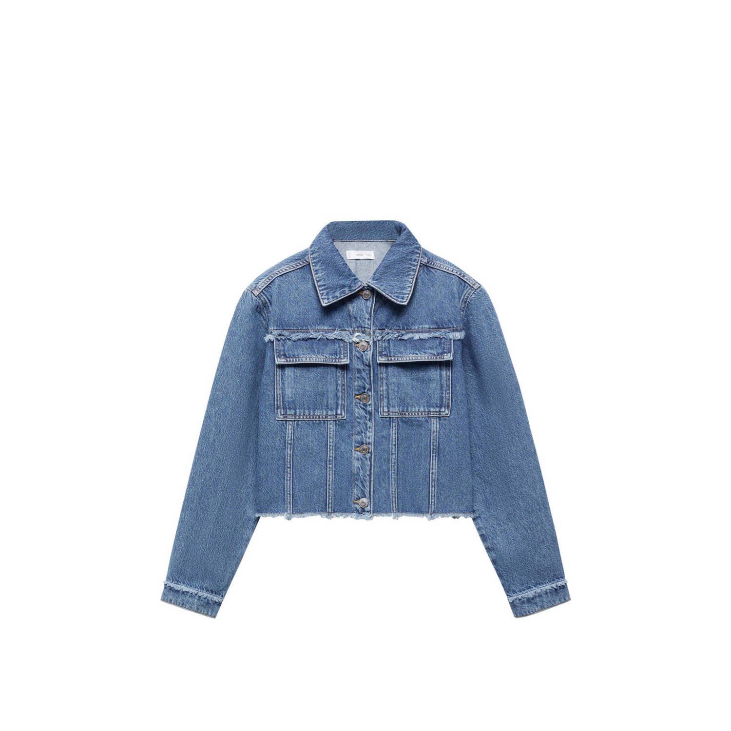 Mango Kids spijkerjas medium blue denim