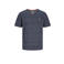 JACK & JONES CORE regular fit T-shirt JCOCONTRAST met logo blauw