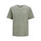 JACK & JONES CORE regular fit T-shirt JCOCONTRAST met logo groen