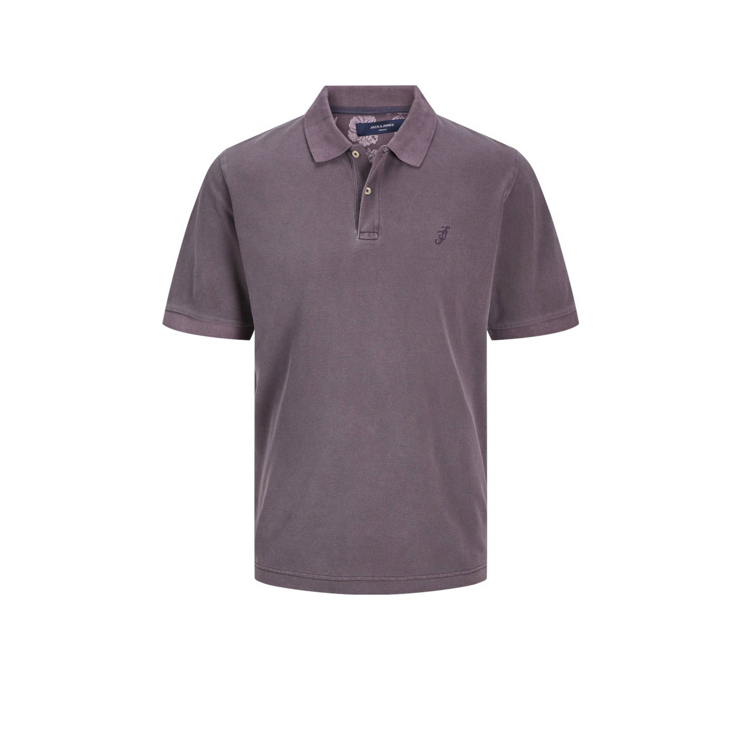 JACK & JONES PREMIUM polo JPRBLUWILLIAM met logo plum perfect