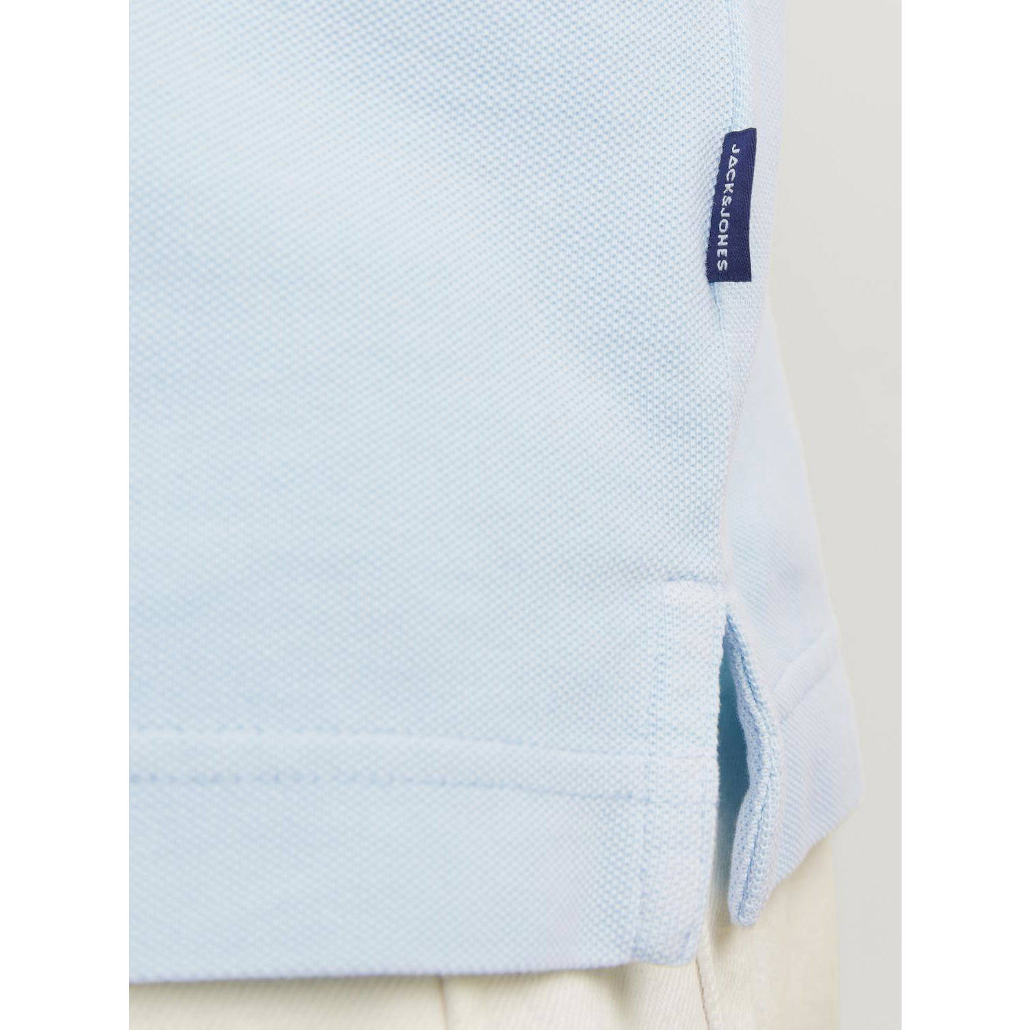JACK & JONES PREMIUM polo JPRBLUWILLIAM met logo lichtblauw
