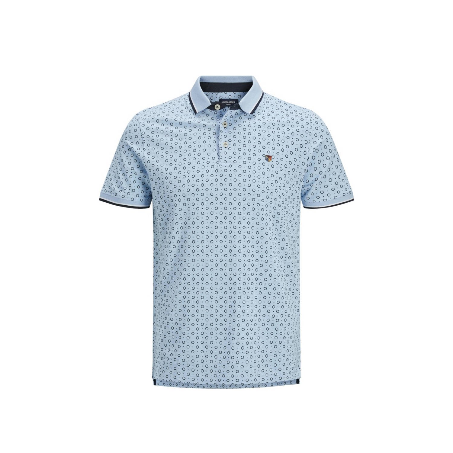 JACK & JONES PREMIUM jersey slim fit polo JPRPAULOS met logo