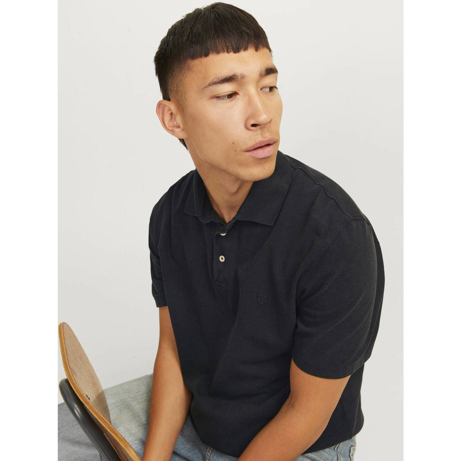 JACK & JONES PREMIUM polo JPRBLUWILLIAM met logo black